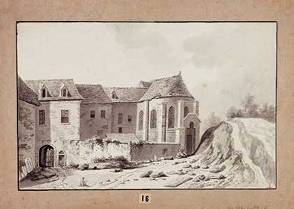 拆除L巴黎沙特尔教堂`Démolition de léglise des Chartreux de Paris (1801) by Jacques Bertaux