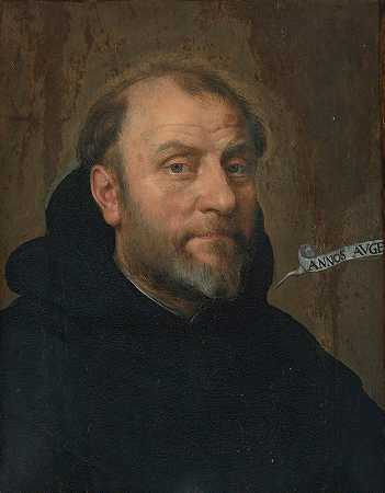 僧侣画像`Portrait Of A Monk by Follower of Peter Paul Rubens