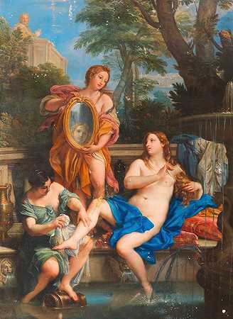 浴缸里的芭丝谢芭`Bathseba im Bade (1693–1695) by Carlo Maratti
