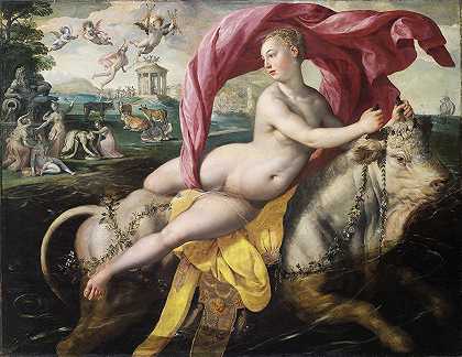 对欧罗巴的强奸`The Rape of Europa (Ca 1590) by Maerten De Vos