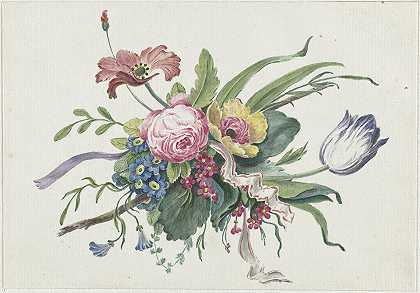 花片`Bloemstuk (1809) by Catharina Wilhelmina Schweickhardt