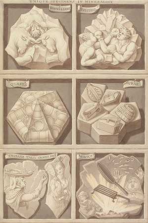 独特的矿物学标本`Unique Specimens of Mineralogy by Edward Francis Burney