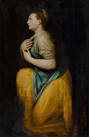 忏悔的抹大拉`The Penitent Magdalene by Workshop of Frans Floris