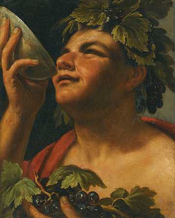 巴克斯`Bacchus by Follower of Caravaggio