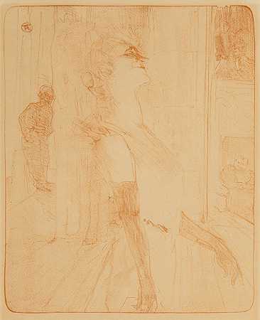 Yvette Guillbert pl 3`Yvette Guilbert pl 3 (1898) by Henri de Toulouse-Lautrec