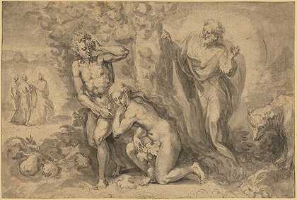人类的堕落`The Fall of Man (1575) by Crispijn van den Broeck