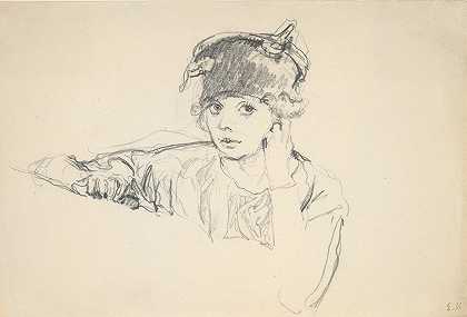 简·雷诺沃特肖像`Portrait of Jane Renouardt (ca. 1926–27) by Édouard Vuillard