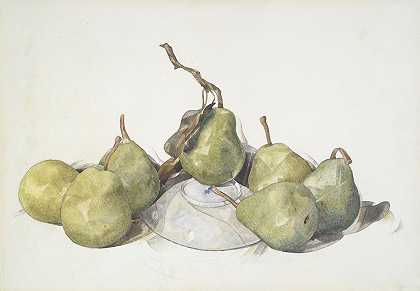 青梨`Green Pears (1929) by Charles Demuth