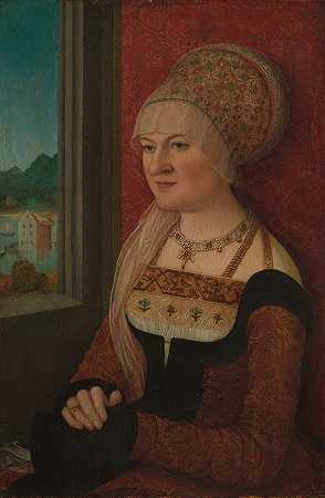 女人的肖像`Portrait of a Woman (ca. 1510–15) by Bernhard Strigel