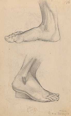 足部研究`Foot studies (1888) by Stanisław Wyspiański