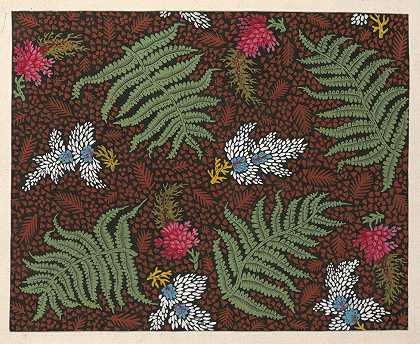 印花纺织品印花设计Pl XXIX`Floral design for printed textile Pl XXIX (1800–1818)