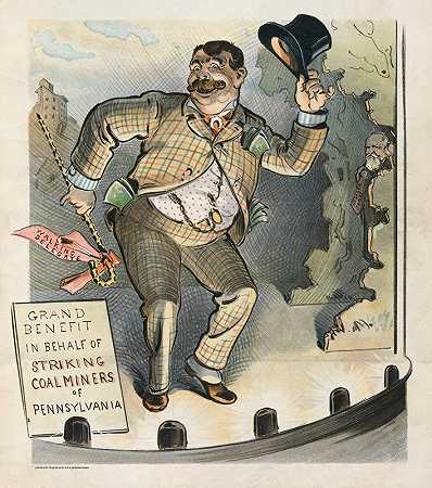 政治杂耍`The political vaudeville (1900) by Udo Keppler