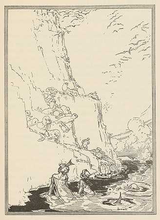 海精灵pl 19`The sea fairies pl 19 (1911) by John Rea Neill