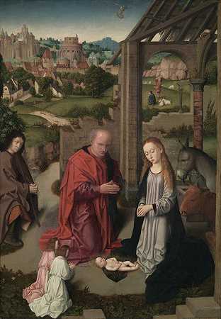基督降生记`The Nativity (c. 1485~1490) by Gerard David