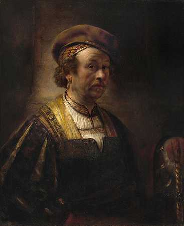 伦勃朗肖像`Portrait of Rembrandt (1650) by Rembrandt van Rijn