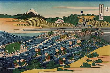 Tōkaidōkanaya no fuji`Tōkaidō kanaya no fuji by Katsushika Hokusai
