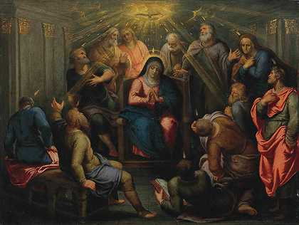 圣灵降临日`The Pentecost by Otto van Veen