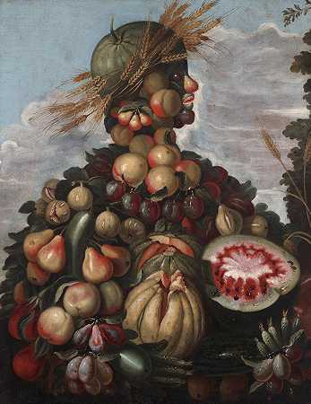 秋天`Autumn (ca. 1580–1600) by Style of Giuseppe Arcimboldo