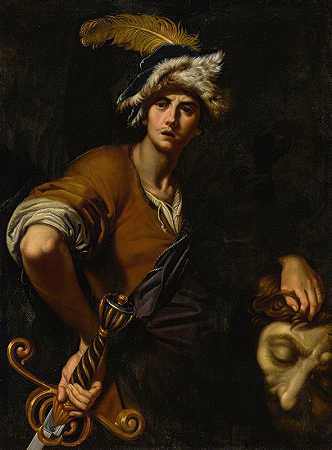 大卫和歌利亚的首领`David With The Head Of Goliath by Girolamo Buratti