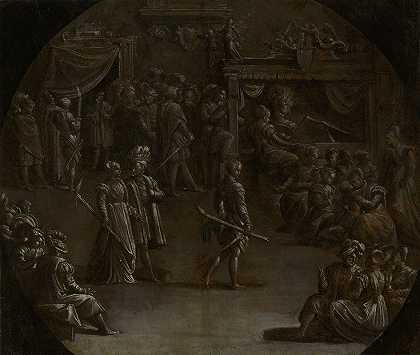 贵族夫妇的婚姻`Marriage of a Patrician Couple (1540–1545) by Nicolò dell&;Abate