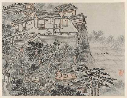 五圣台`The Five Sages Terrace (after 1490) by Shen Zhou