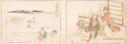 奥卡贝岛田`Okabe; Shimada (circa 1804) by Katsushika Hokusai
