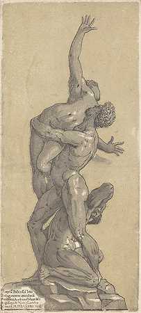 强奸萨宾`The Rape of a Sabine (1584) by Andrea Andreani