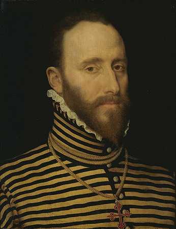 卡拉特拉瓦骑士团骑士的肖像，可能是索里亚或索罗血统（索雷尔）`Portrait of a Knight of the Order of Calatrava, probably of the Sorias or Soreau Lineage (Sorel) (1555 ~ 1581) by Frans Pourbus The Elder