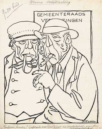 市政选举`Gemeenteraadsverkiezingen (1920) by Patricq Kroon