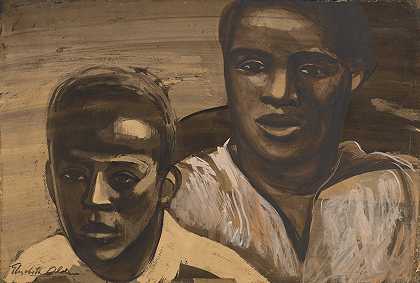 两个男孩`Two Boys (1935~1943) by Elizabeth Olds