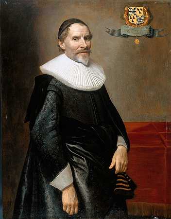 弗朗索瓦·范·阿尔森（François van Aerssen）的肖像，索梅尔斯戴克、德普拉特和斯皮克的领主`Portrait of François van Aerssen, Lord of Sommelsdijk, De Plaat and Spijk (1636) by Michiel Jansz. Van Mierevelt