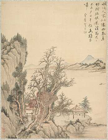 住处`Dwelling by the Shore (1847) by the Shore by Tsubaki Chinzan