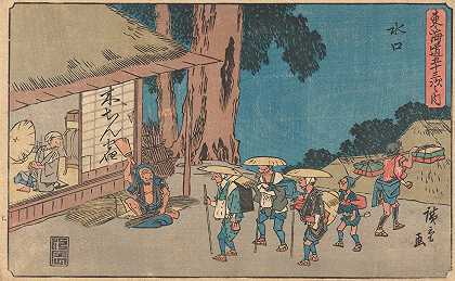 米纳库奇`Minakuchi (ca. 1841–1842) by Andō Hiroshige