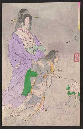上一页`Botandōrō (1880) by Tsukioka Yoshitoshi