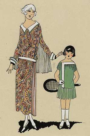 羊绒。1.非常优雅，。。。`CACHEMIRE. – 1. Très élégante,… (1923)