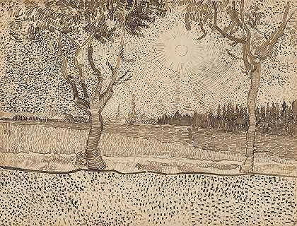 通往塔拉斯康的路`The Road to Tarascon (1888) by Vincent van Gogh