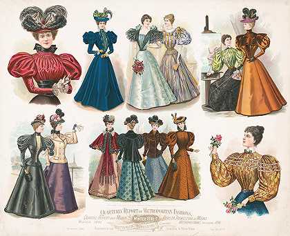 都市时尚季报。1896年冬天`Quarterly report of metropolitan fashions. Winter, 1896 (1896)