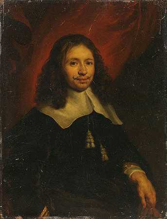 阿姆斯特丹商人迪奥尼斯·维南德斯的肖像`Portrait of Dionijs Wijnands, Merchant in Amsterdam (1664) by Jan van Noordt