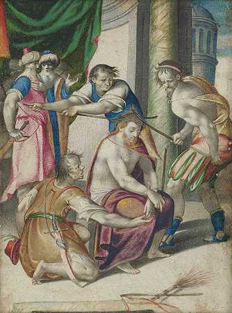 带荆棘的基督`Christ Crowned With Thorns by Giovanni Battista Castello