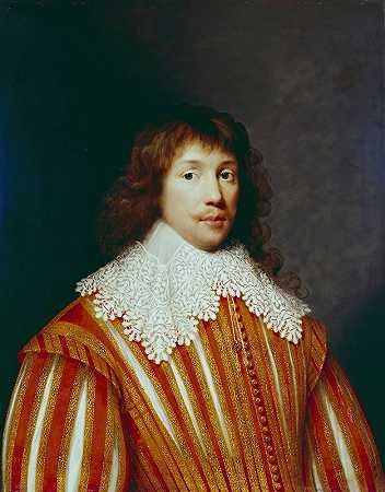 威廉·菲茨威廉，利弗的第二勋爵菲茨威廉`William Fitzwilliam, Second Lord Fitzwilliam of Liffer (1629) by Cornelis Jonson van Ceulen