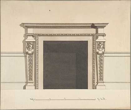 烟囱的设计`Design for a Chimneypiece (late 18th–early 19th century) by John Yenn