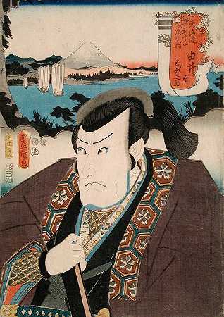 Yui一川·丹兹ōV在民本之助中的角色`Yui; Ichikawa Danzō V in the Role of Minbunosuke (1852) by Utagawa Kunisada (Toyokuni III)