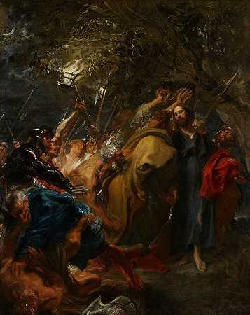 基督的背叛`The Betrayal of Christ (c. 1618–1620) by Anthony van Dyck