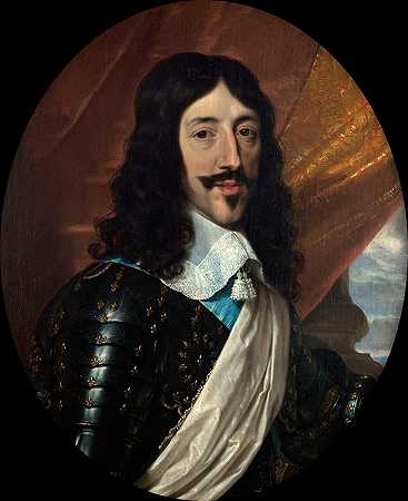 法国国王路易十三（1601-1643）的肖像。`Portrait de Louis XIII (1601~1643), roi de France. (1640) by Philippe de Champaigne