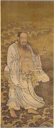 中立泉渡海`Zhongli Quan Crossing the Ocean (1368~1644) by Zhao Qi