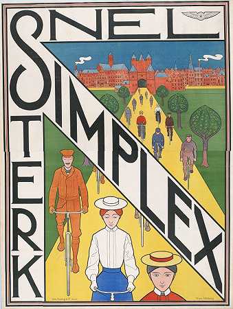 单纯形。快速强壮`Simplex. Snel sterk (1897) by Ferdinand Hart Nibbrig