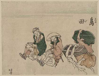 岛田`Shimada (1804~1818) by Katsushika Hokusai