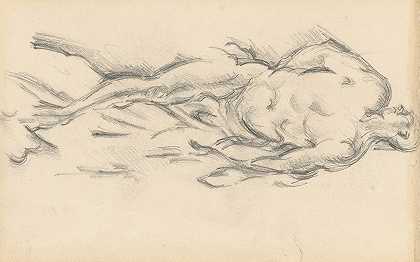 普吉研究s克罗托纳的米洛`Study of Pugets ;Milo of Crotona (1895~1898) by Paul Cézanne