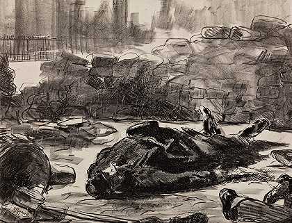 内战（内战）`Civil War (Guerre civile) (1871) by Édouard Manet