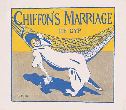 雪纺她的婚姻`Chiffons marriage by GYP (ca. 1890–1920) by GYP by Louise Lyons Heustis